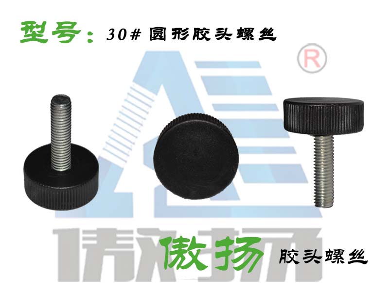 30# round rubber head screw